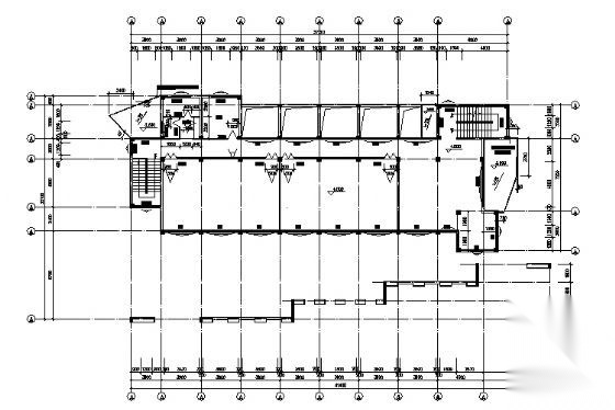 某四层文化广场建筑施工图cad施工图下载【ID:166734170】