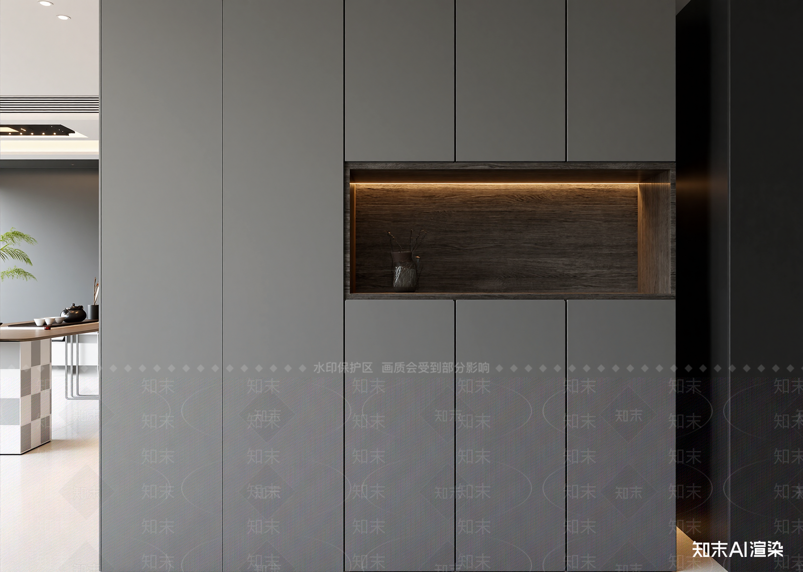 现代玄关3D模型下载【ID:1214810560】