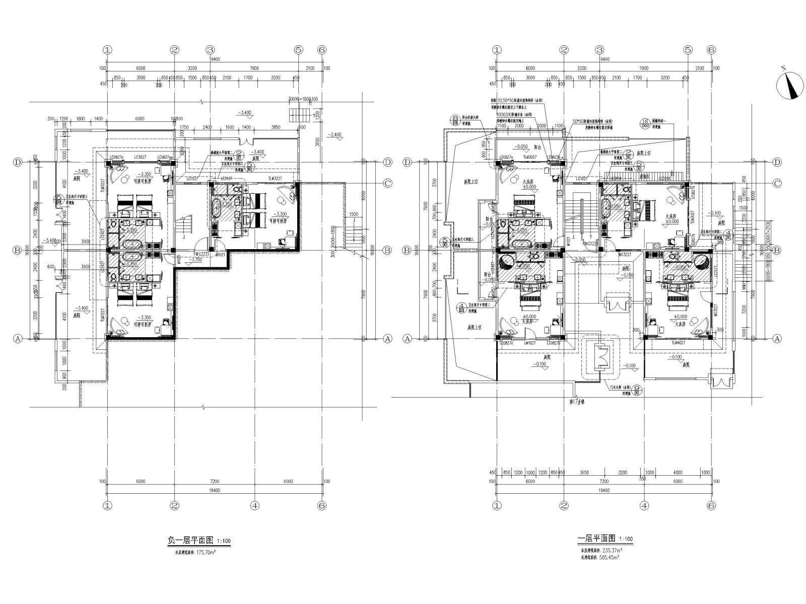 贵州某酒店_民宿配套商业项目建施图纸2019cad施工图下载【ID:1131206793】