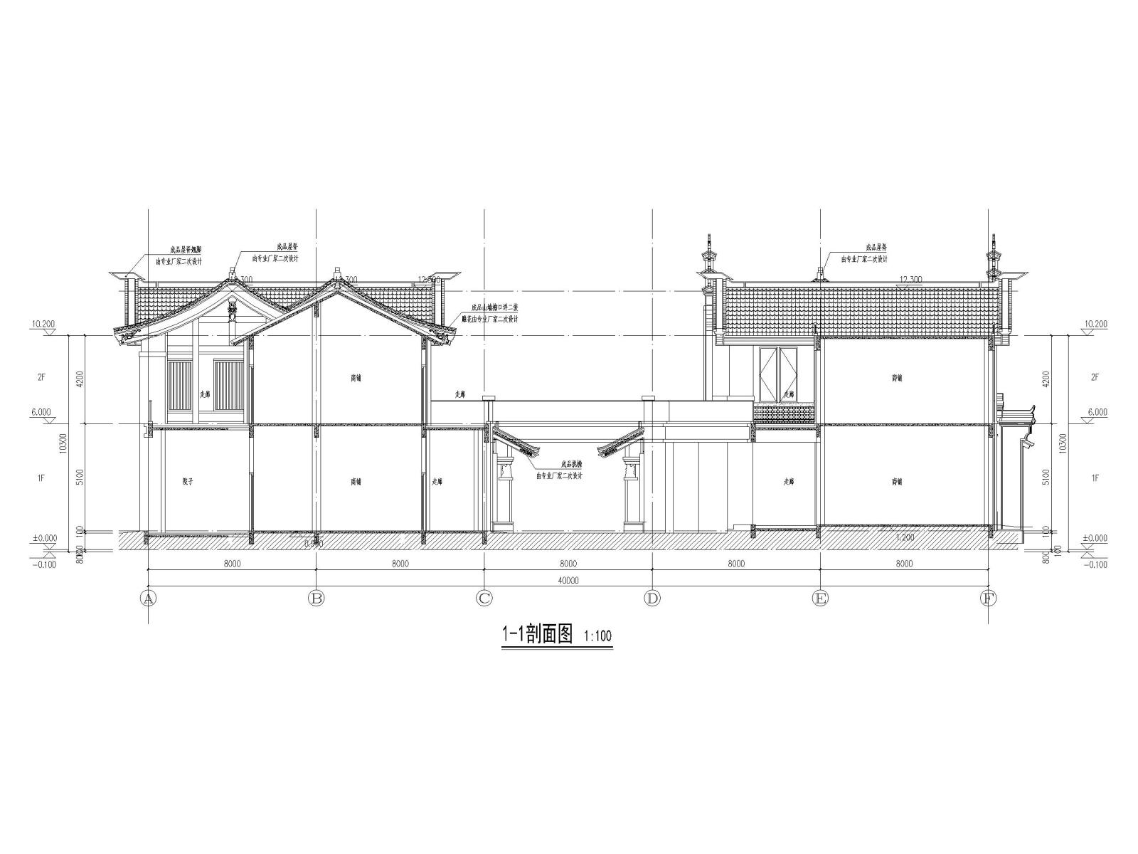 贵州某酒店_民宿配套商业项目建施图纸2019cad施工图下载【ID:1131206793】