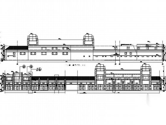 [广东]artdeco单层商业街建筑施工图（知名地产）cad施工图下载【ID:165926113】