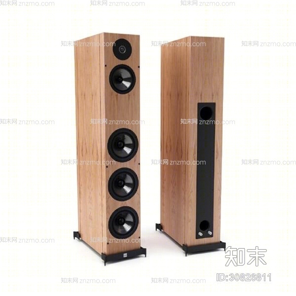 原木色音响3D模型下载【ID:30826811】