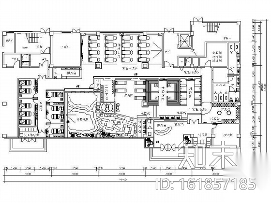 某桑拿室装修图cad施工图下载【ID:161857185】