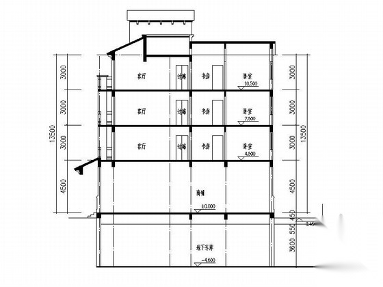 [安徽]某四层欧式风格商住楼建筑方案图cad施工图下载【ID:167025104】