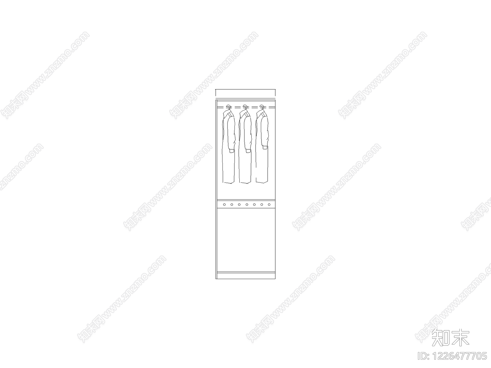 柜子cad施工图下载【ID:1226477705】