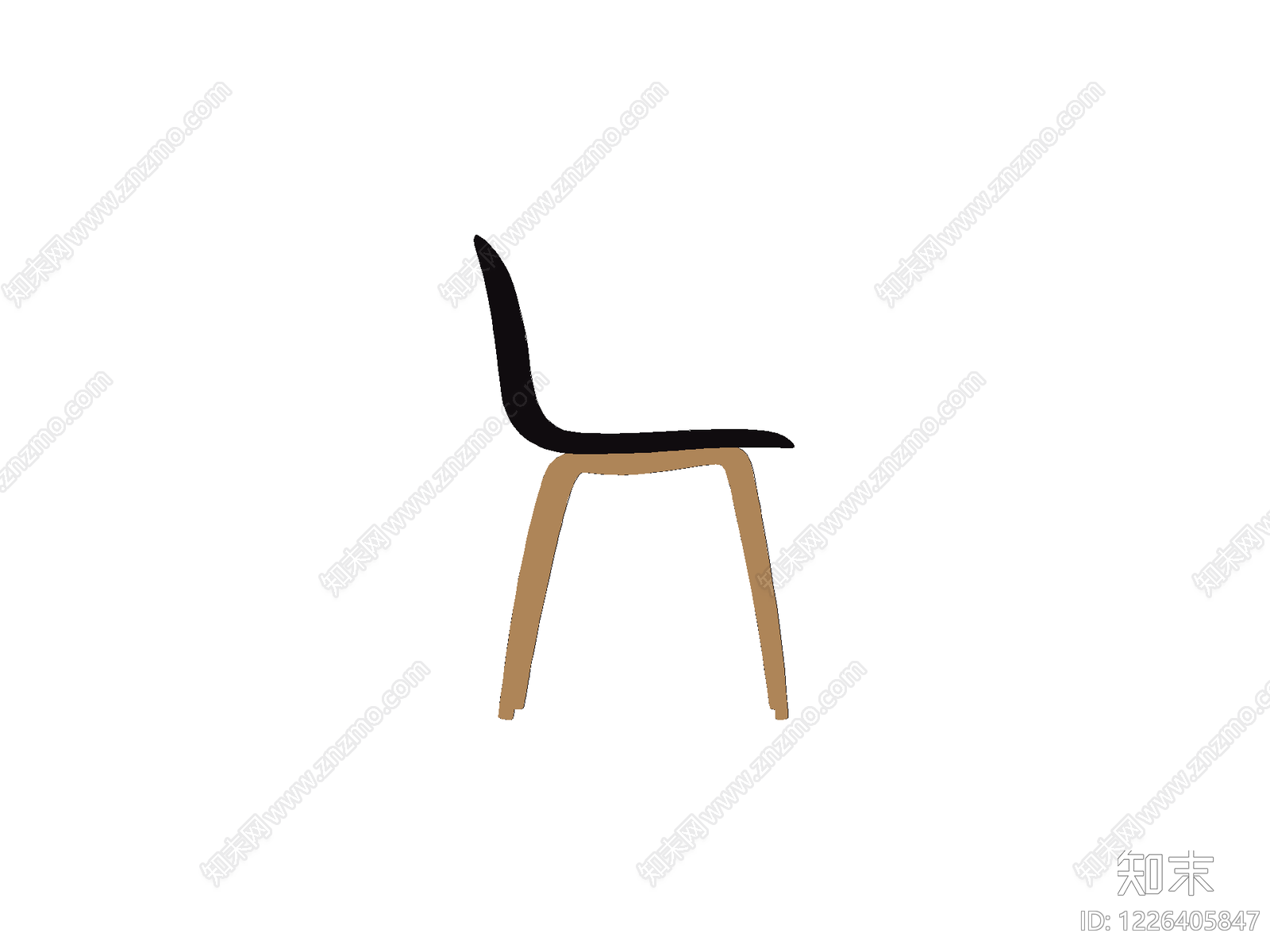 椅子cad施工图下载【ID:1226405847】