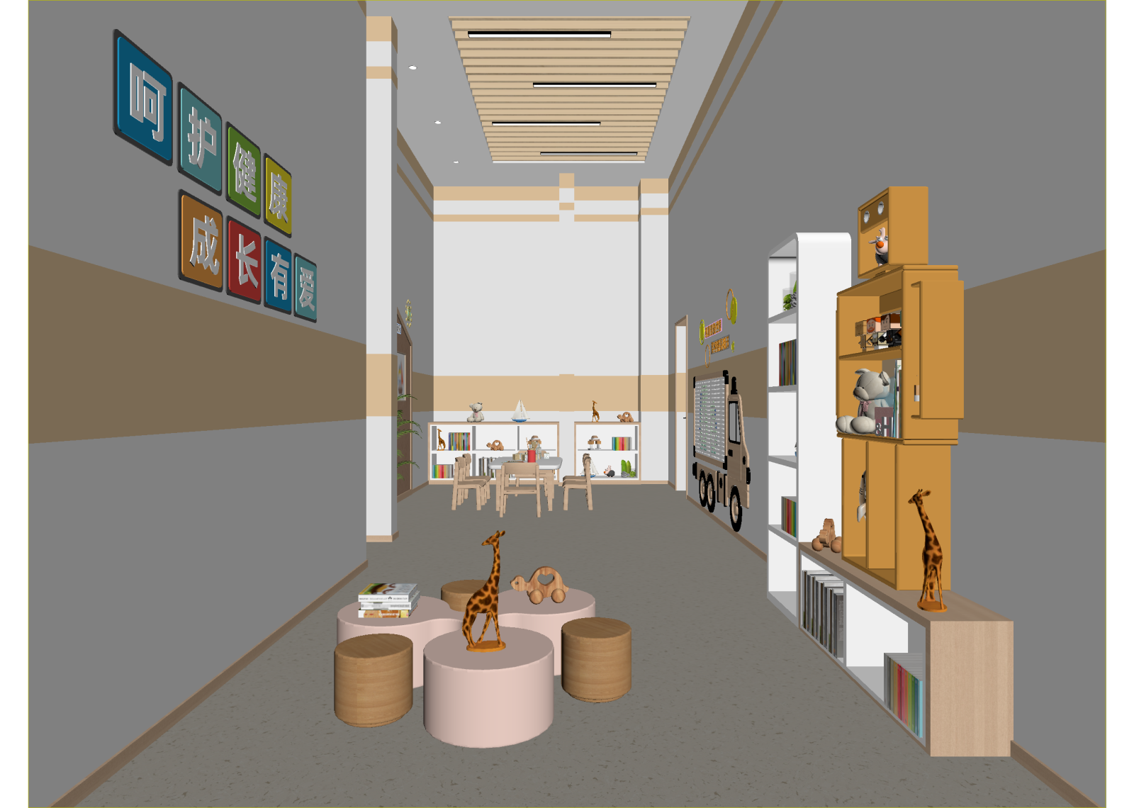 现代幼儿园3D模型下载【ID:1214575112】