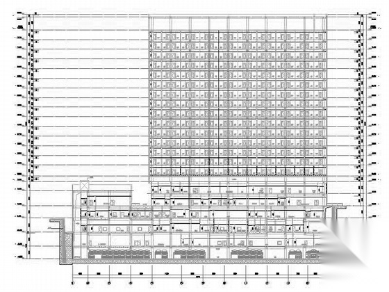 [山东]19层现代风格市级专科医疗中心建筑施工图cad施工图下载【ID:166709102】