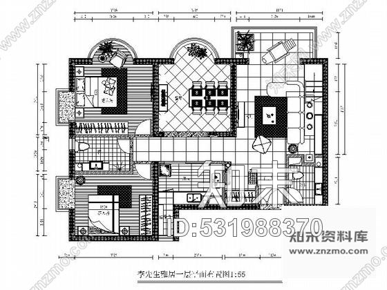 施工图精装双层别墅设计装饰图cad施工图下载【ID:531988370】