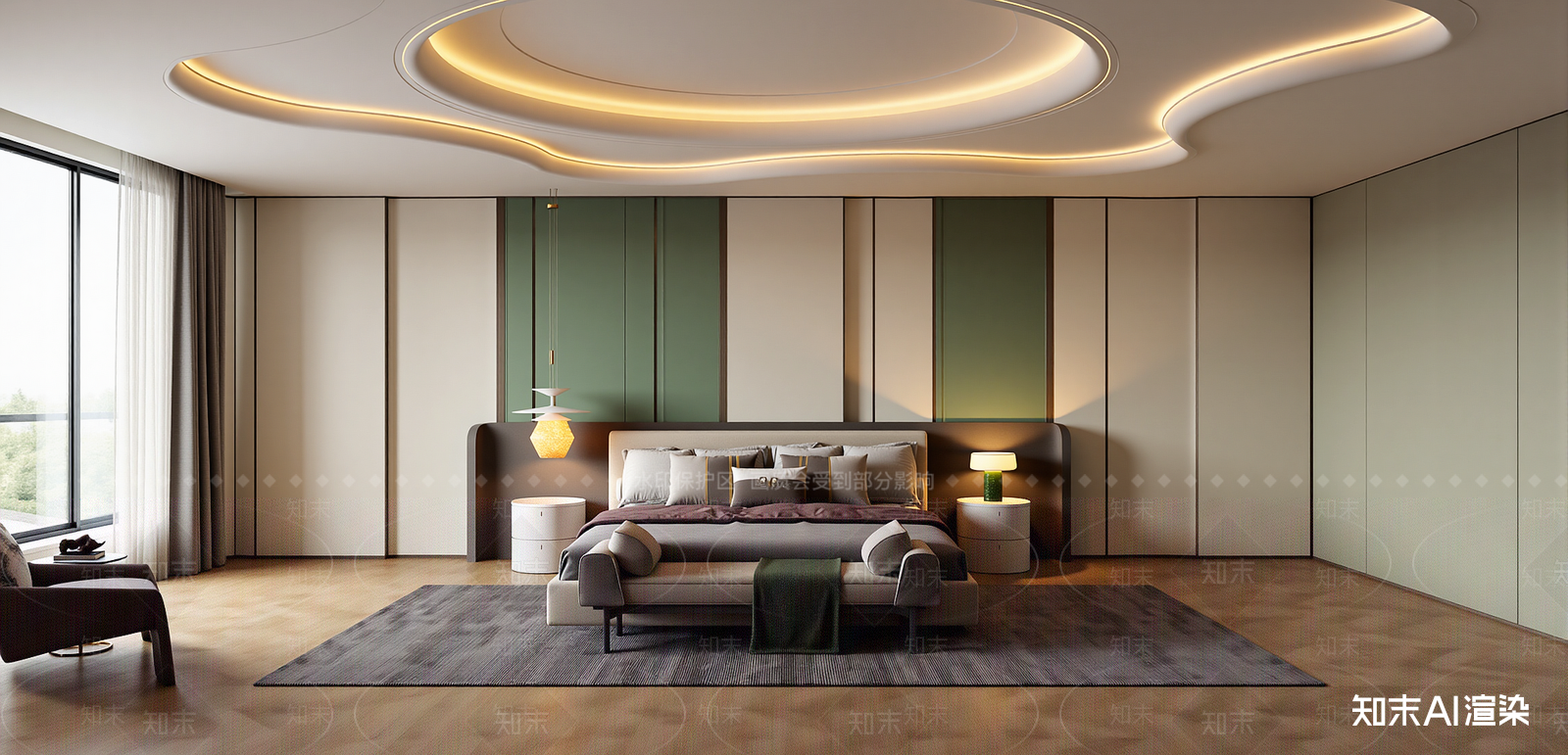 现代家居卧室SU模型下载【ID:1215956884】