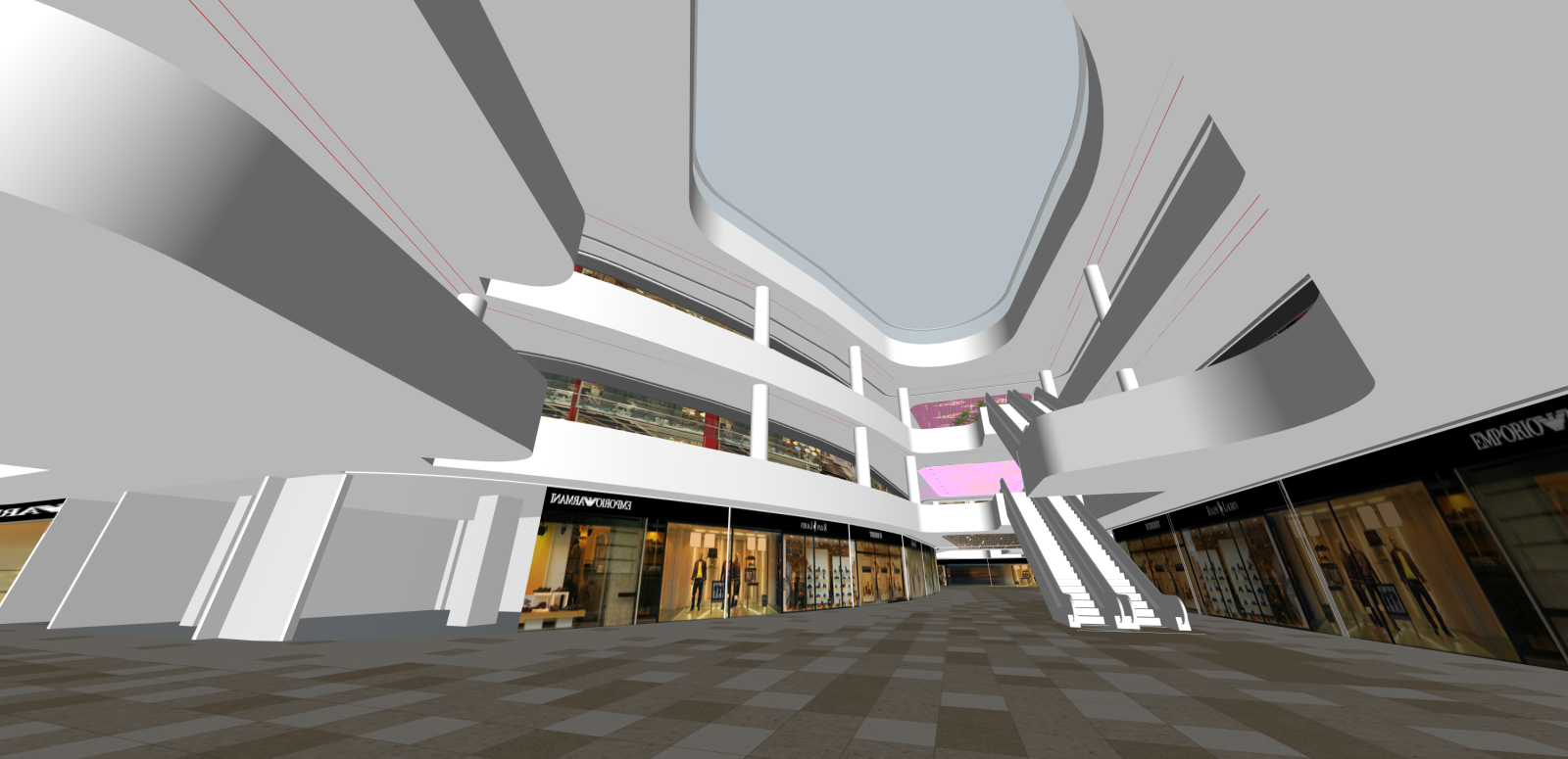 现代奶茶店SU模型下载【ID:1216010185】