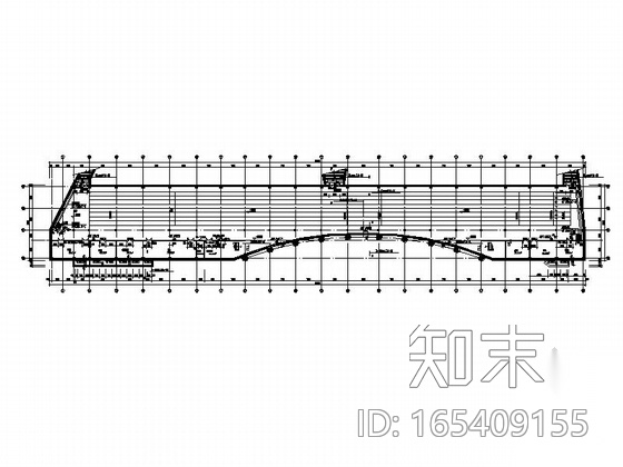 [大连]单层网架结构乙级室内田径馆建筑施工图cad施工图下载【ID:165409155】