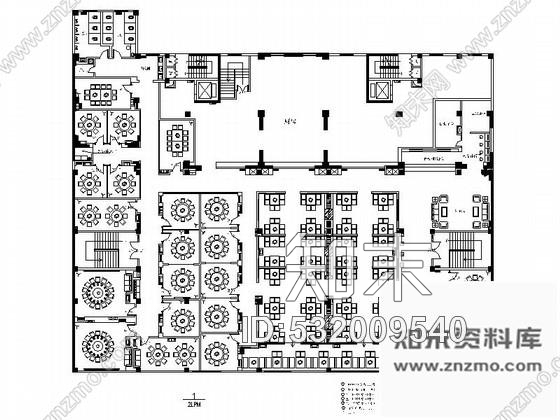 施工图甘肃某时尚火锅餐厅室内装修图施工图下载【ID:532009540】