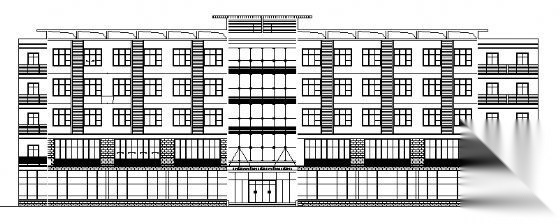 某商务楼建筑施工图cad施工图下载【ID:151435199】