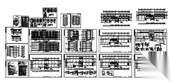 某商务楼建筑施工图cad施工图下载【ID:151435199】