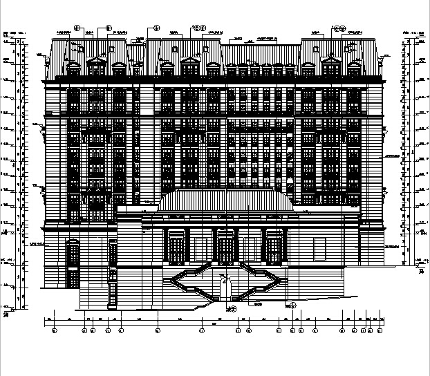 [福建]酒店施工图（建筑结构水电暖16年审查合格终板）cad施工图下载【ID:167937114】