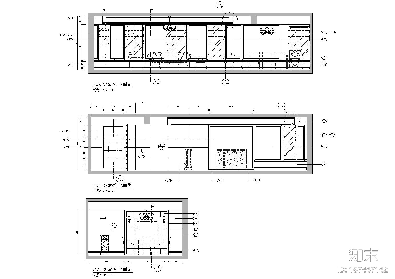 [上海]梁志天_伦敦广场A1户型样板房施工图施工图下载【ID:167447142】