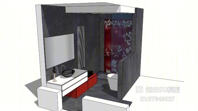 家居卫生间SU模型下载【ID:37649527】