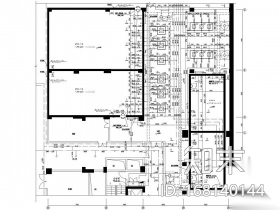 [广东]8万平米商业大厦给排水施工图（泡沫—水喷淋系统...cad施工图下载【ID:168140144】