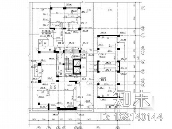 [广东]8万平米商业大厦给排水施工图（泡沫—水喷淋系统...cad施工图下载【ID:168140144】
