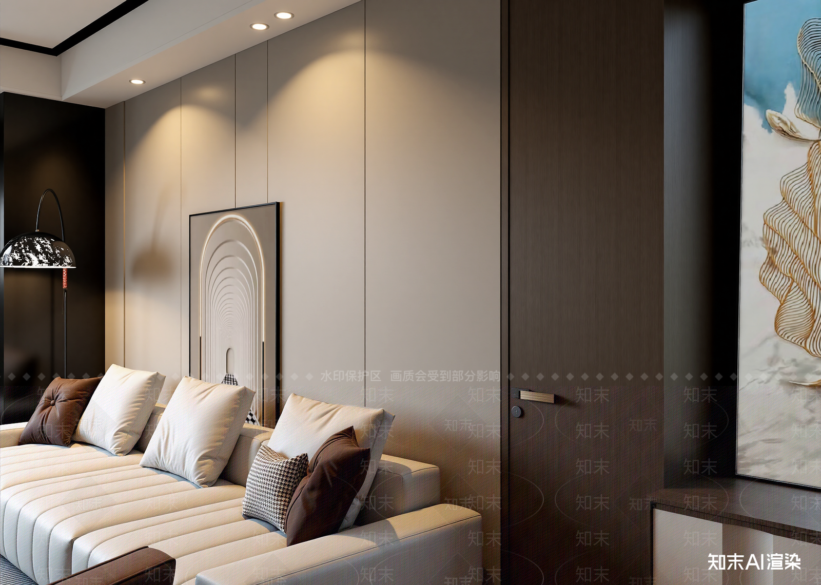 意式酒店客房3D模型下载【ID:1215136588】