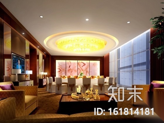 现代风格办公楼室内装饰装修施工图（含效果）cad施工图下载【ID:161814181】