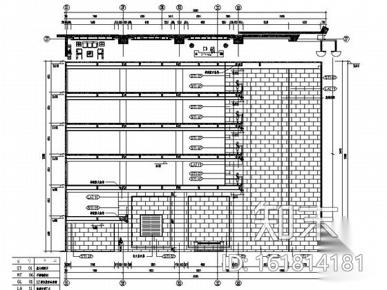现代风格办公楼室内装饰装修施工图（含效果）cad施工图下载【ID:161814181】