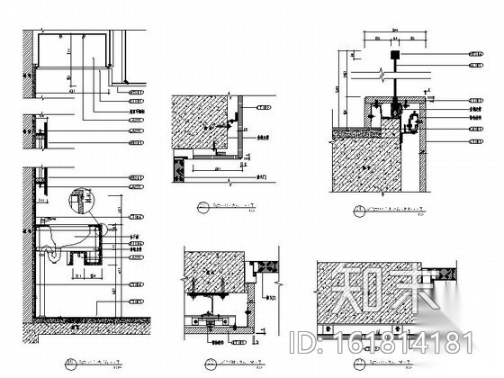 现代风格办公楼室内装饰装修施工图（含效果）cad施工图下载【ID:161814181】