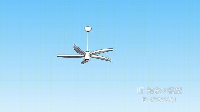 电风扇吊扇SU模型下载【ID:717881611】