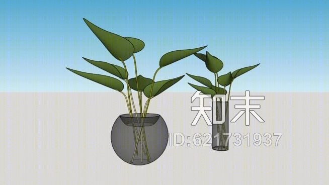 装饰花盆SU模型下载【ID:621731937】