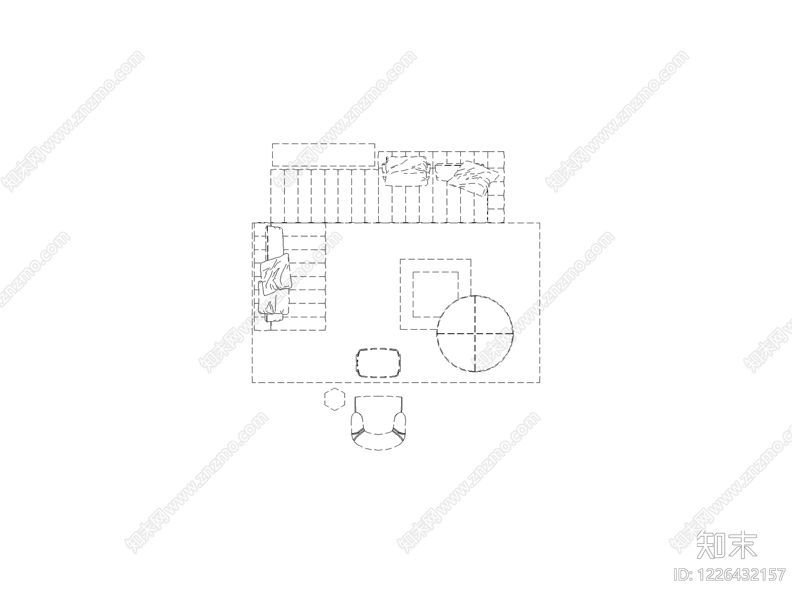 家装图块cad施工图下载【ID:1226432157】