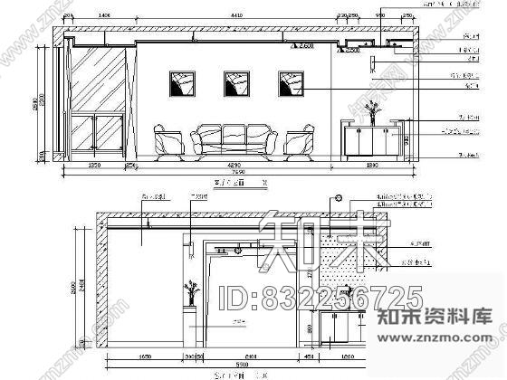 图块/节点客厅立面设计详图cad施工图下载【ID:832256725】