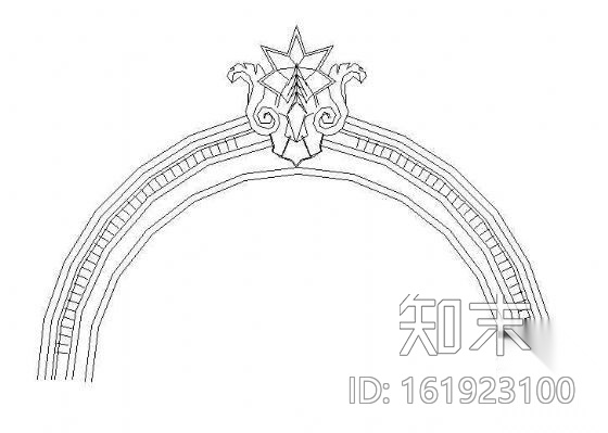 欧式雕花图块48cad施工图下载【ID:161923100】