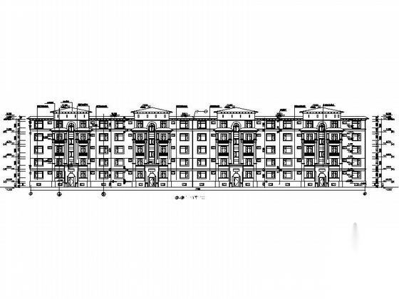 [新疆]某欧式小区规划及单体设计建筑施工图cad施工图下载【ID:166222192】