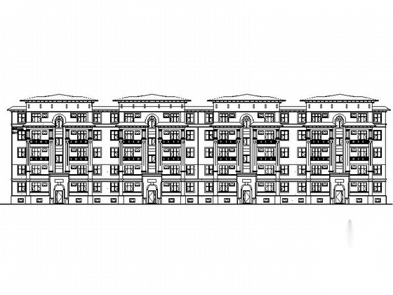 [新疆]某欧式小区规划及单体设计建筑施工图cad施工图下载【ID:166222192】