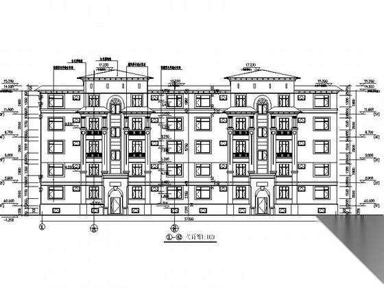 [新疆]某欧式小区规划及单体设计建筑施工图cad施工图下载【ID:166222192】