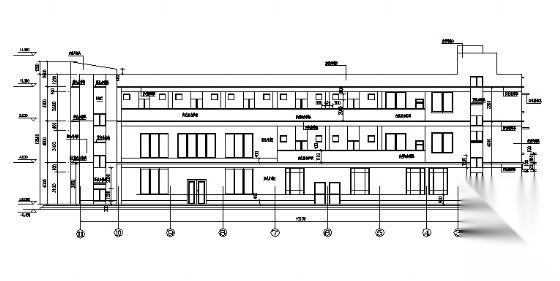 某三层水兵宿舍楼建筑施工图cad施工图下载【ID:149851171】