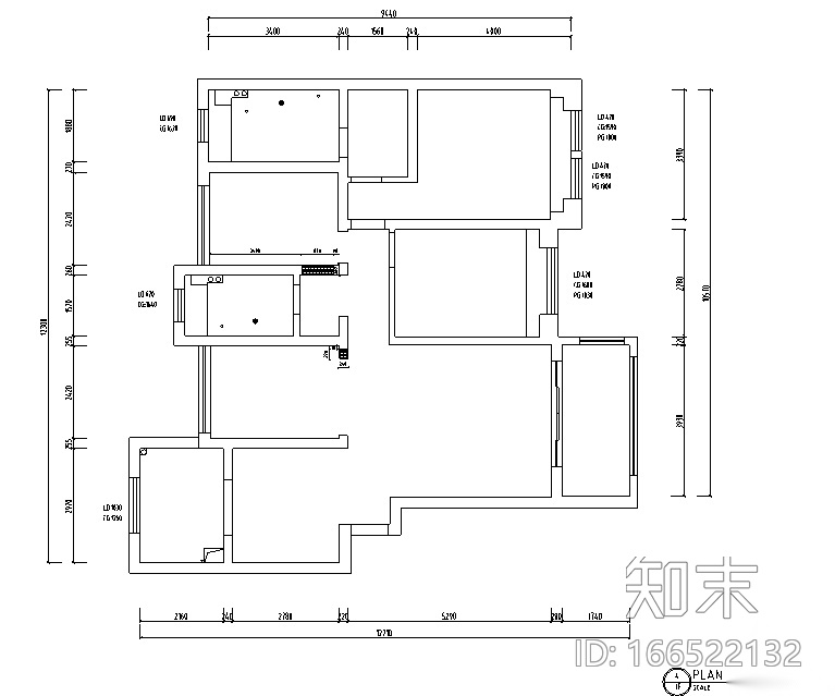 [江苏]美式风格别墅设计施工图（附效果图）cad施工图下载【ID:166522132】