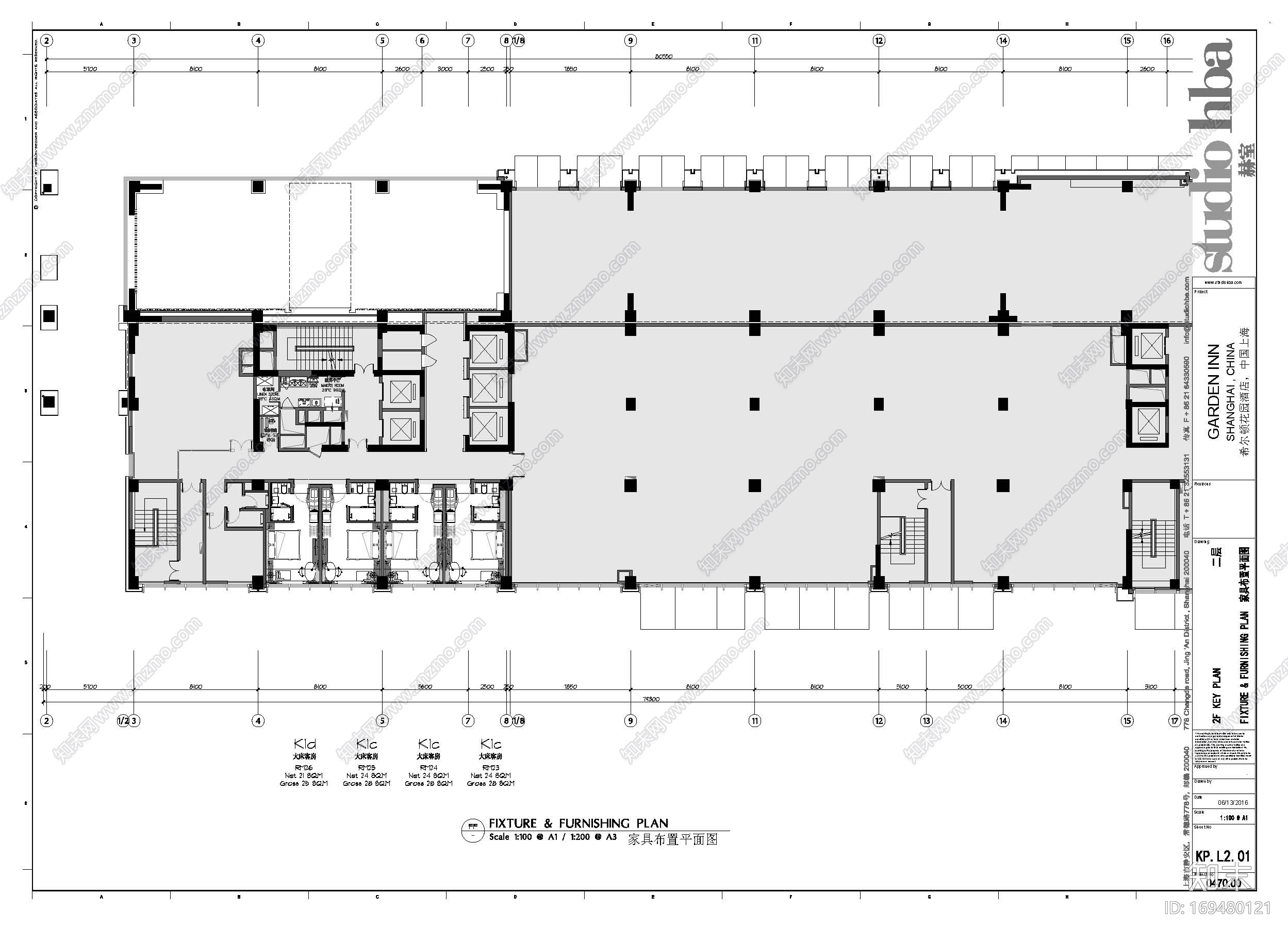赫室studio--上海希尔顿酒店客房施工图PDFcad施工图下载【ID:169480121】
