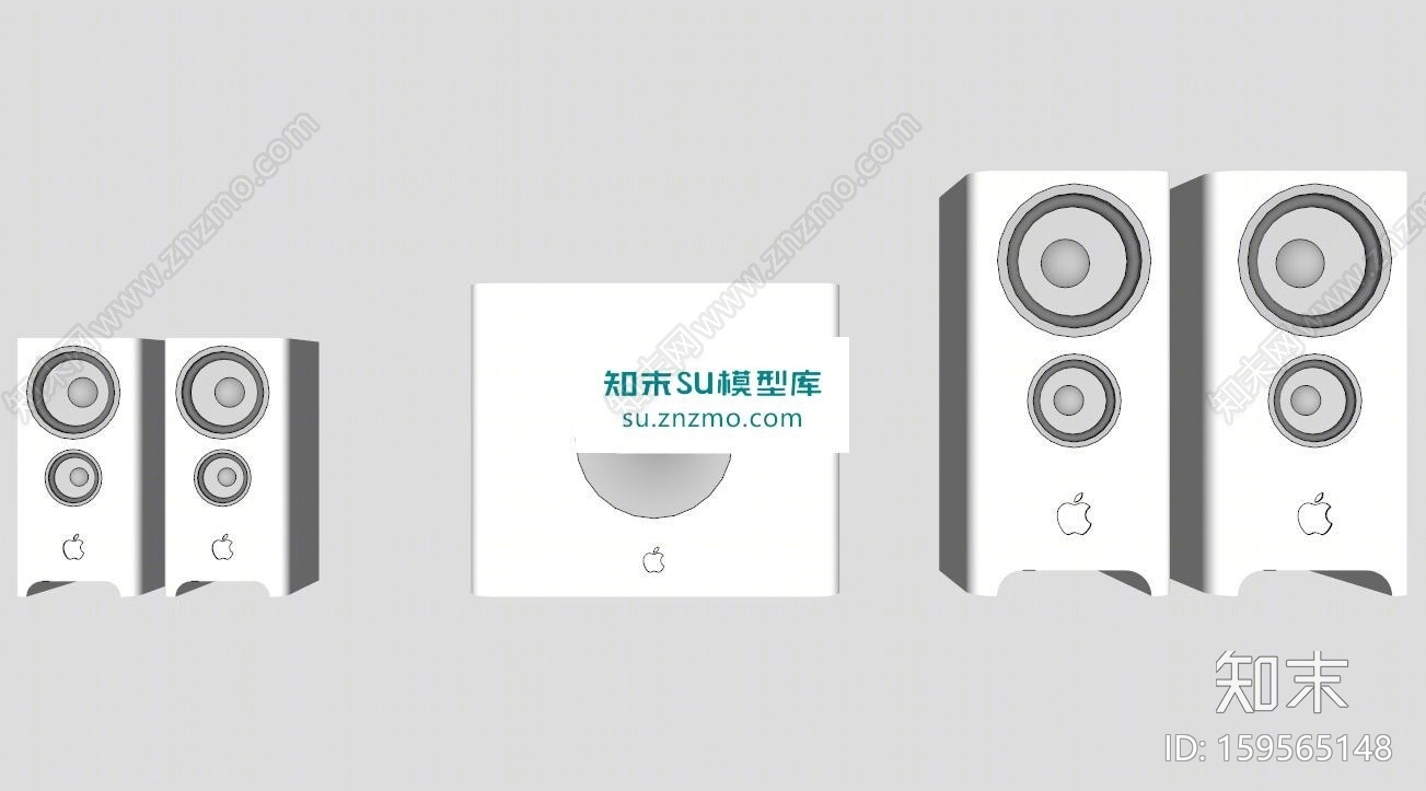 低音音箱SU模型下载【ID:159565148】