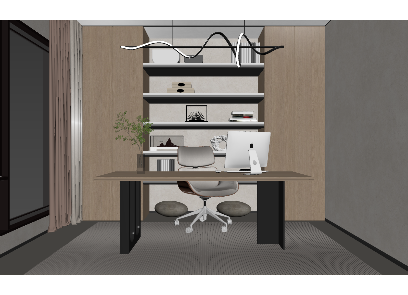 现代办公室3D模型下载【ID:1214783712】