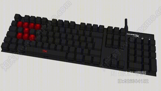 机械键盘的HyperX玩家的FPS型合金kb1br1布朗在A4号SU模型下载【ID:926304152】
