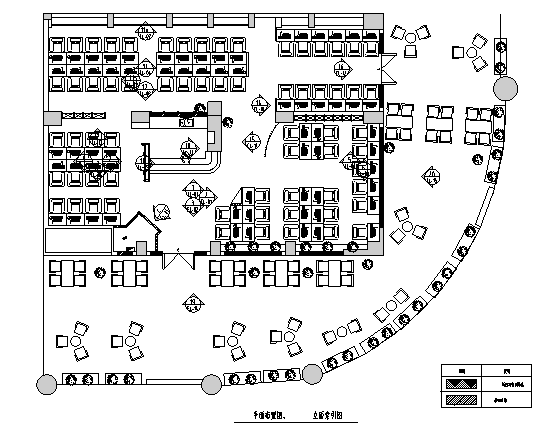 [成都]美式工业风网吧室内装饰设计施工图（含效果图）cad施工图下载【ID:180428194】