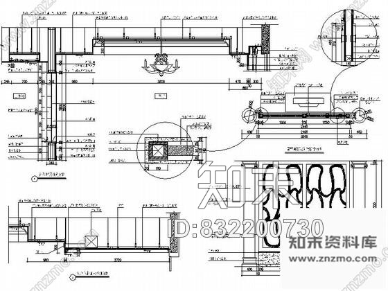 图块/节点酒店套房隔断详图cad施工图下载【ID:832200730】