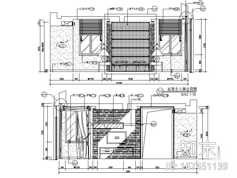 [浙江]山水别墅区样板房施工图cad施工图下载【ID:167451139】