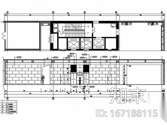 某写字楼现代首层大堂装修图（含效果）cad施工图下载【ID:167188115】