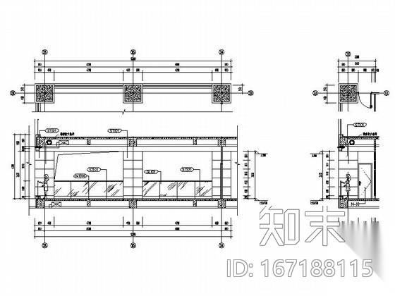 某写字楼现代首层大堂装修图（含效果）cad施工图下载【ID:167188115】
