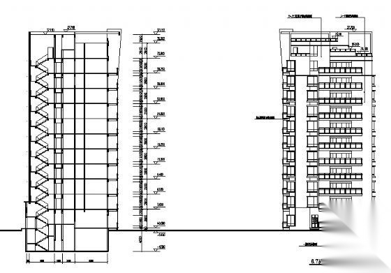 航运新村高层住宅建筑方案图cad施工图下载【ID:149850179】