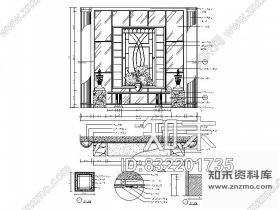 图块/节点进口石材装饰客厅详图cad施工图下载【ID:832201735】