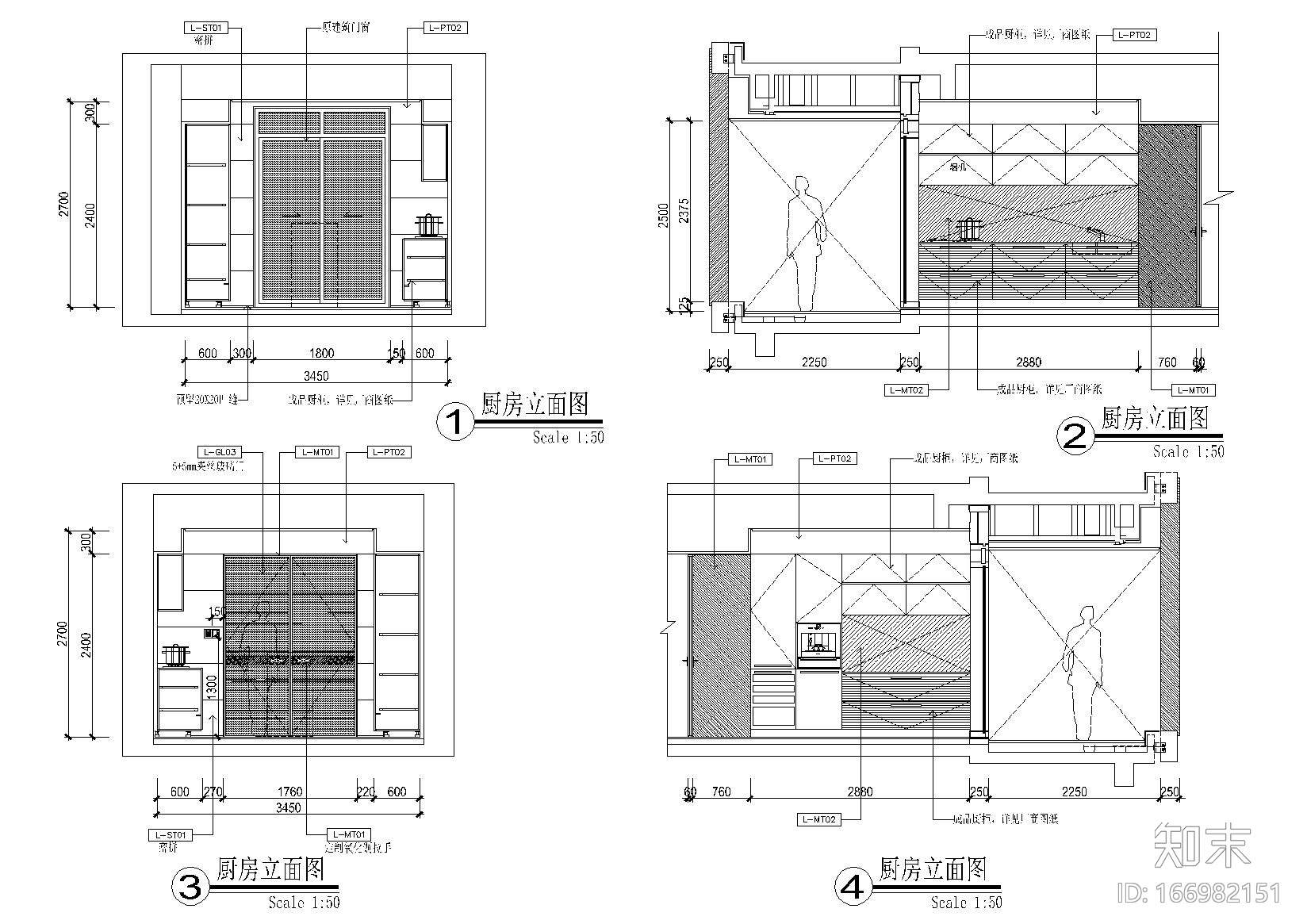 [广东]珠江新城乔鑫汇悦台4栋01样板间cad施工图下载【ID:166982151】